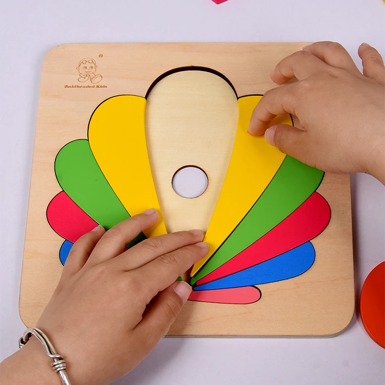 Wooden Animal Puzzles Board Shape Match Toys Developmental Educational Games Custom Toy for Kids Cartoon Unisex OEM Logo Wood