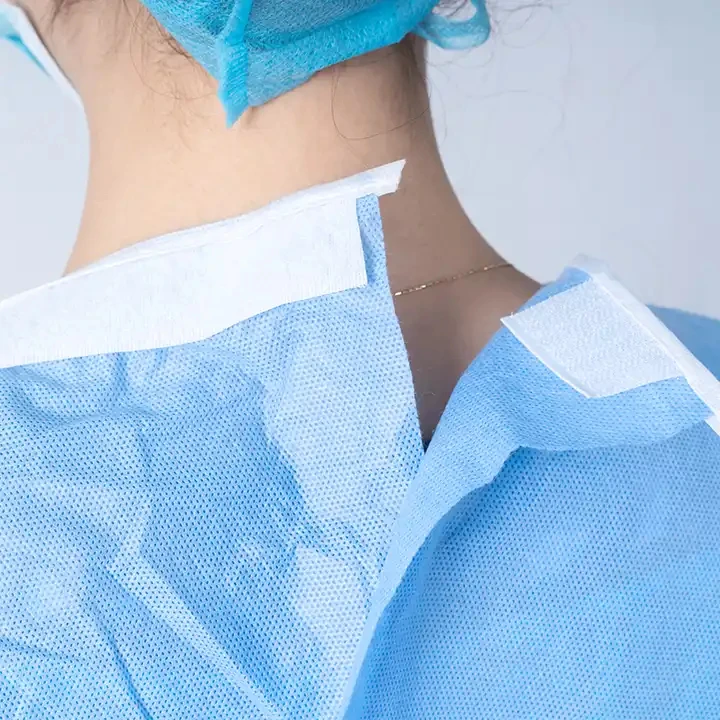 Medical protective clothes sterile gowns for surgeon, SMS/spunlace/BVB material made surgical gown