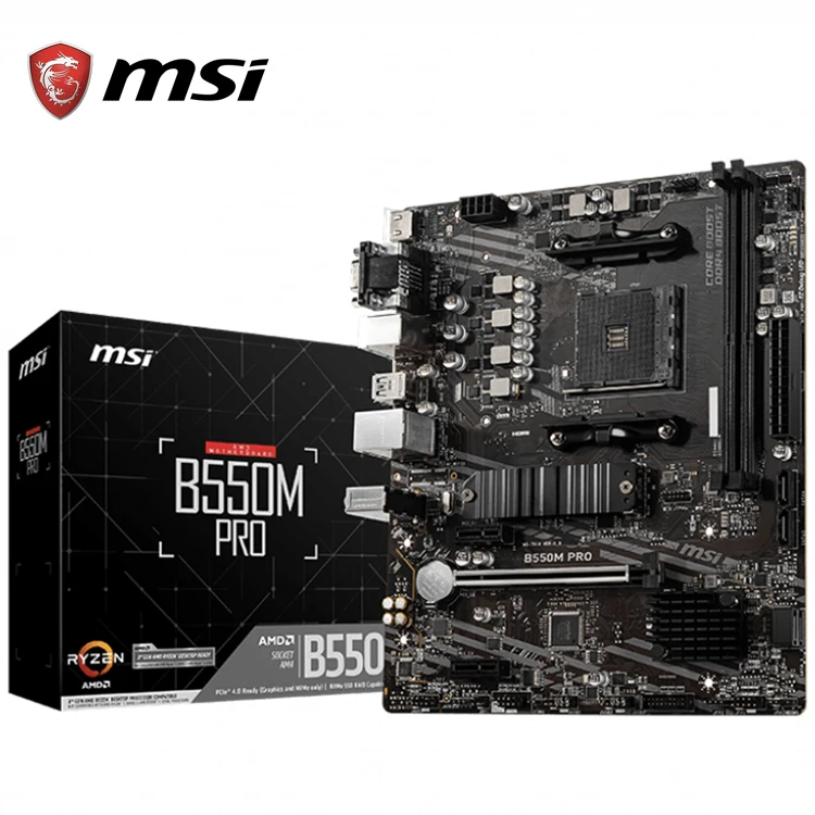 New board for MSI B550M PRO Motherboard  Desktop Processors and AMD Ryzen 4000 G-Series Desktop Processors AM4 Socket