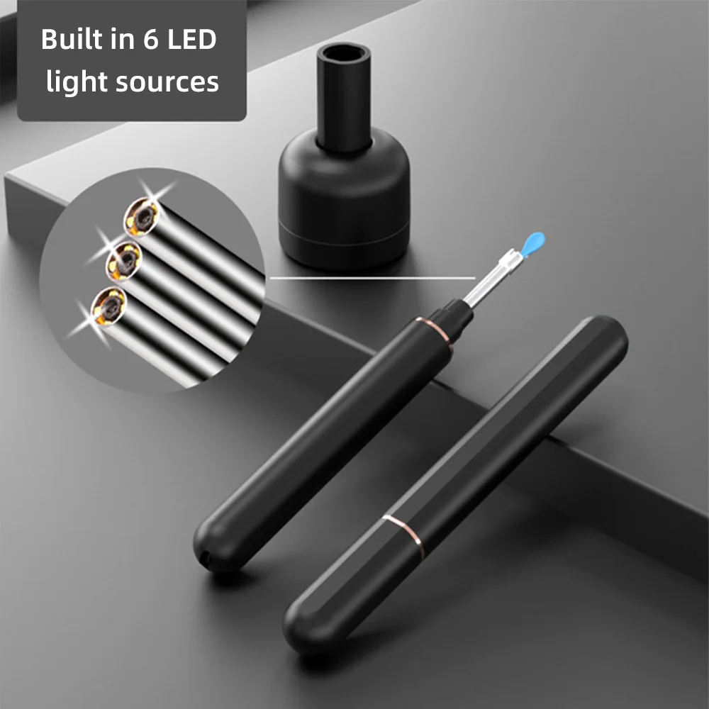 
High Quality China Factory with 1080P FHD Camera 6 Led Lights ear wax tools 