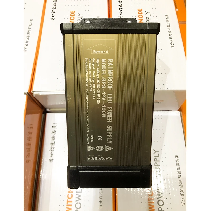 BST Cheaper Price 400w 12v 24v Switch Mode LED Rainproof Power Supply IP67 For Ultra Thin Light Box