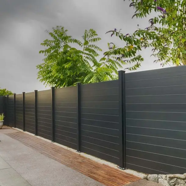 Hot selling outdoor fencing wood plastic eco wpc fence gate with low price
