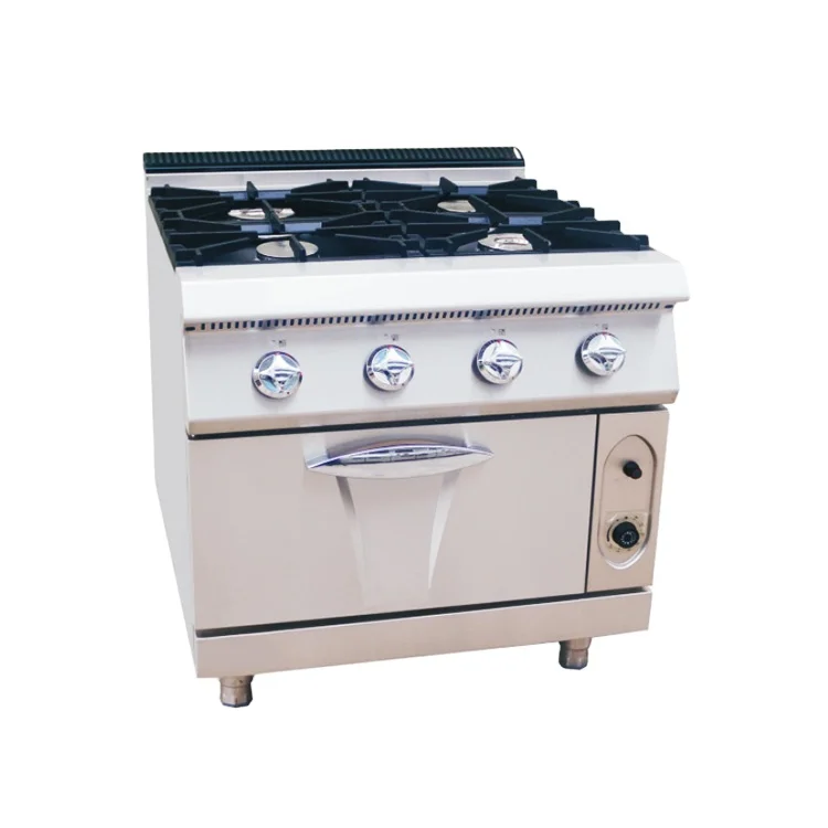 High-Quality Efficient and Reliable  4-Burner Gas Range Gas Cooker Stove With Electric Oven For Restaurant