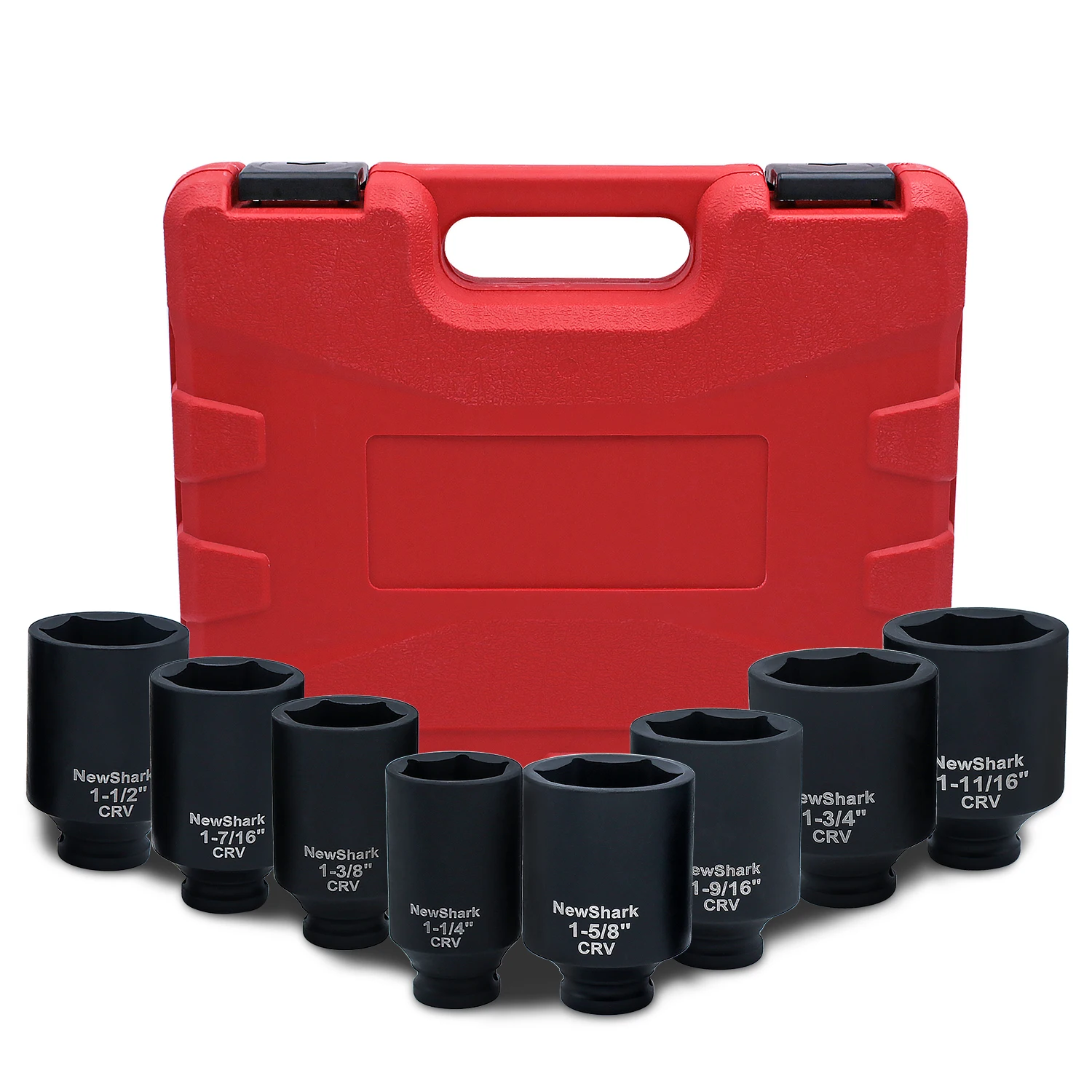 8PCS Impact Swivel Universal Joint Socket Adapter Impact Socket Adapter For Impact Wrench With Many Sizes