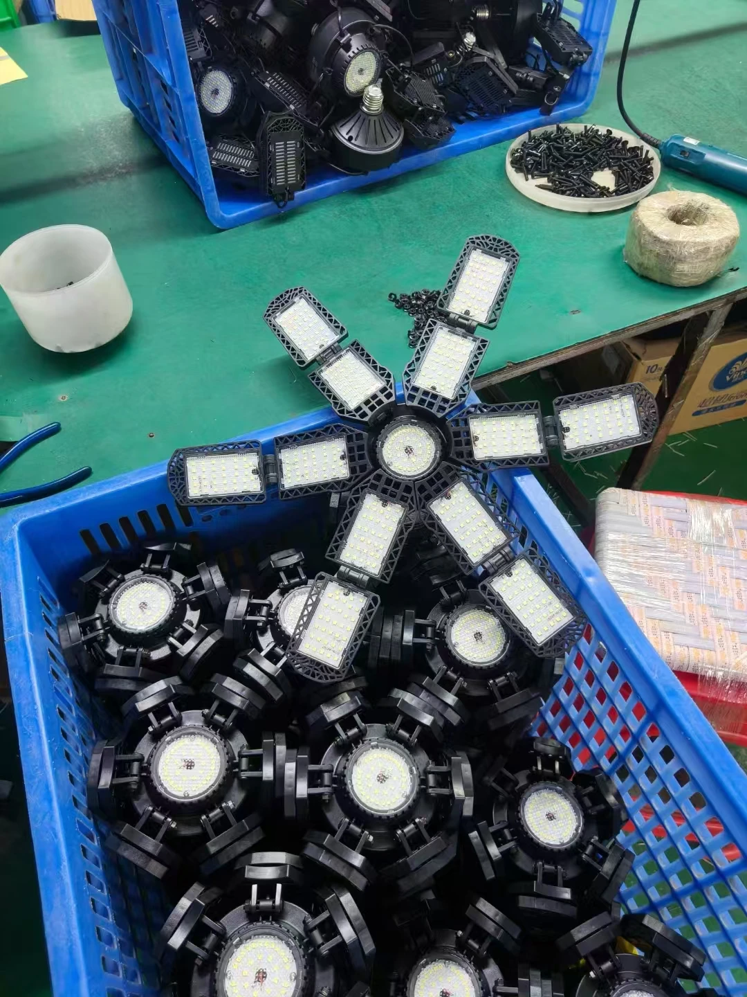 YOUWIN Veet Industrial Ip65 150 Watt Microwave Sensor Ufo Led High Bay Garage Light Luminous Lamp Power Lighting Chip Time Evo