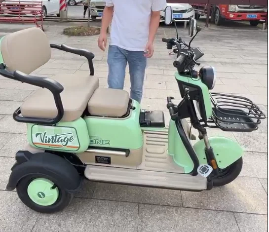 China-Made Leisure Electric Tricycle Open-Body 3-Wheel Rickshaw Cargo Bike for Adults with 48v 60v Options electric rickshaw