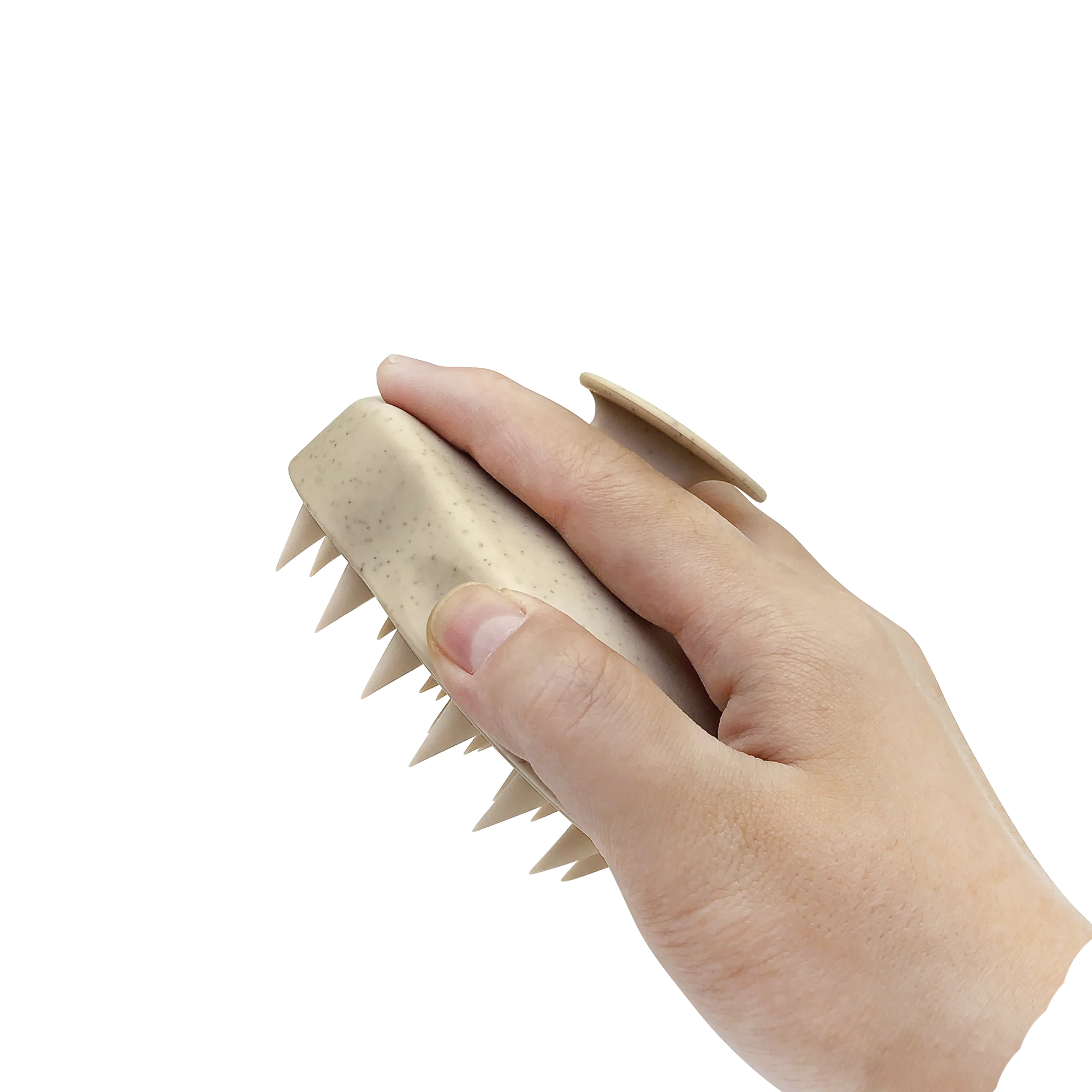 Print logo Wheat Straw Shampoo Brush Scalp Exfoliator Care Hair Washing Brush Soft Silicone Scalp Massager Brushes