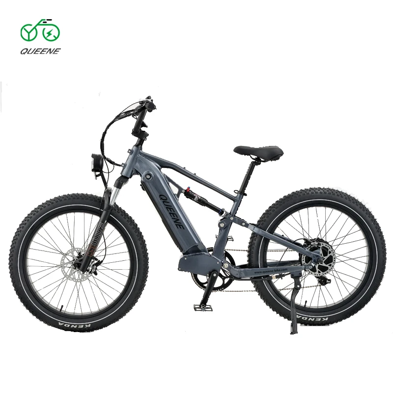 Fat Bike Electric 60V 750W 26 inch Fat Tire Electric Mountain Bike Full Suspension MTB
