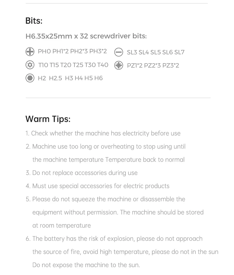 Factory 3.6V Li-ion Led screen Cordless Electric Screwdriver With 35Pcs S2 Screw Bits Rechargeable Cordless Screw driver