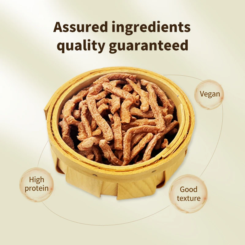 TVP Textured Vegetable Protein as Meat Substitute Chewy Soy Products Individual Package High Quality Easy to Cook for Vegetarian