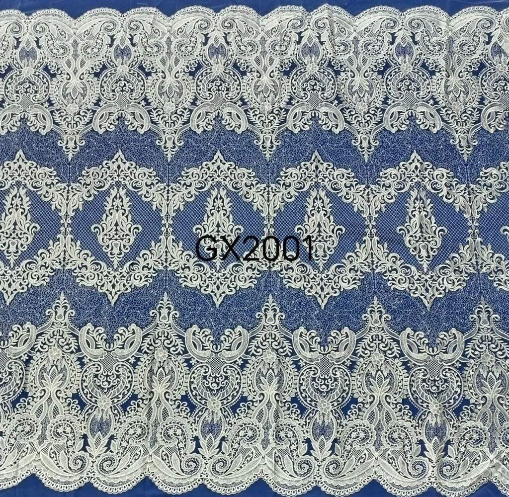 2022 New fashion stocks embroidery lace fabric with sequins for tulle cheap price