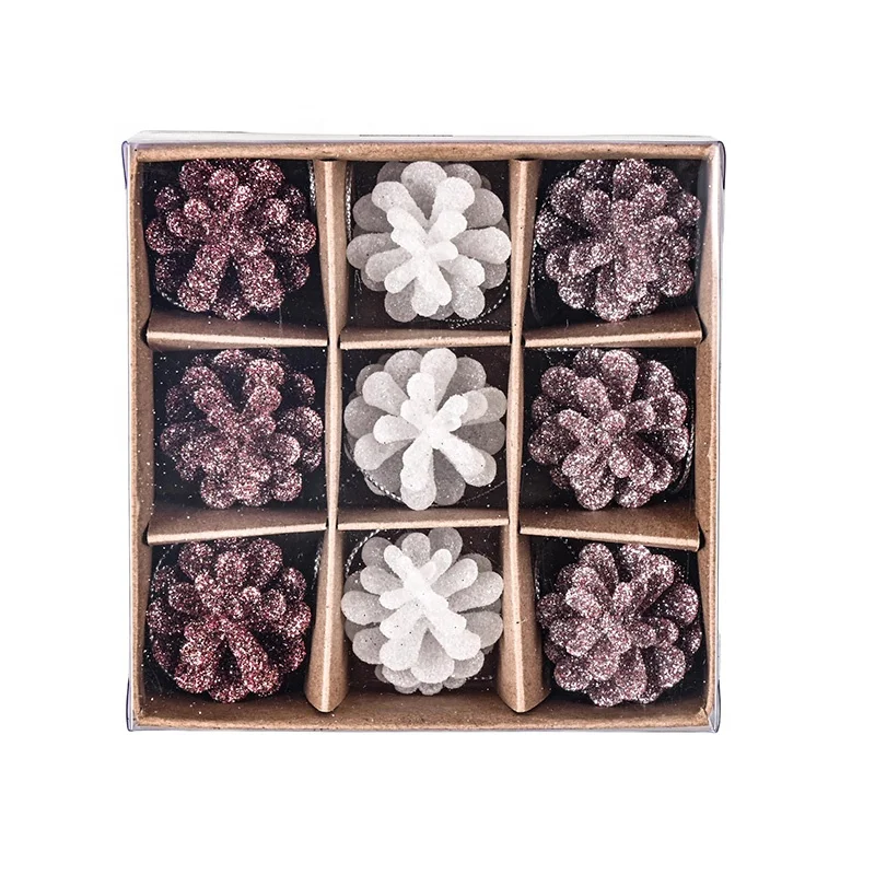 EAGLEGIFTS Festival Popular Xmas Party Hanging Ornaments Wooden Pendant Christmas Tree Decorations Pinecone