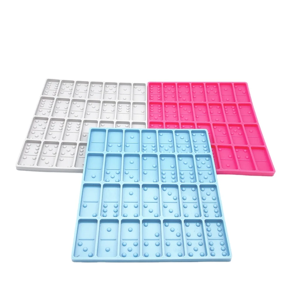 Tournament sized game play epoxy resin Silicone dominoes Mold