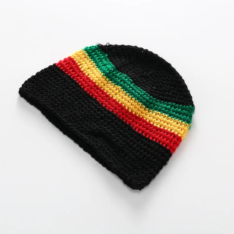 Wholesale Classic Rasta Hats Unisex Slouchy Beanie Cap Warm Winter Knitted Caps