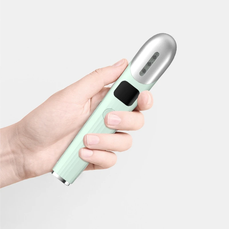 Pen Design Red Light Therapy Mini Small Microcurrent Vibration Intelligent Heating EMS Smart Electric Eye Massager