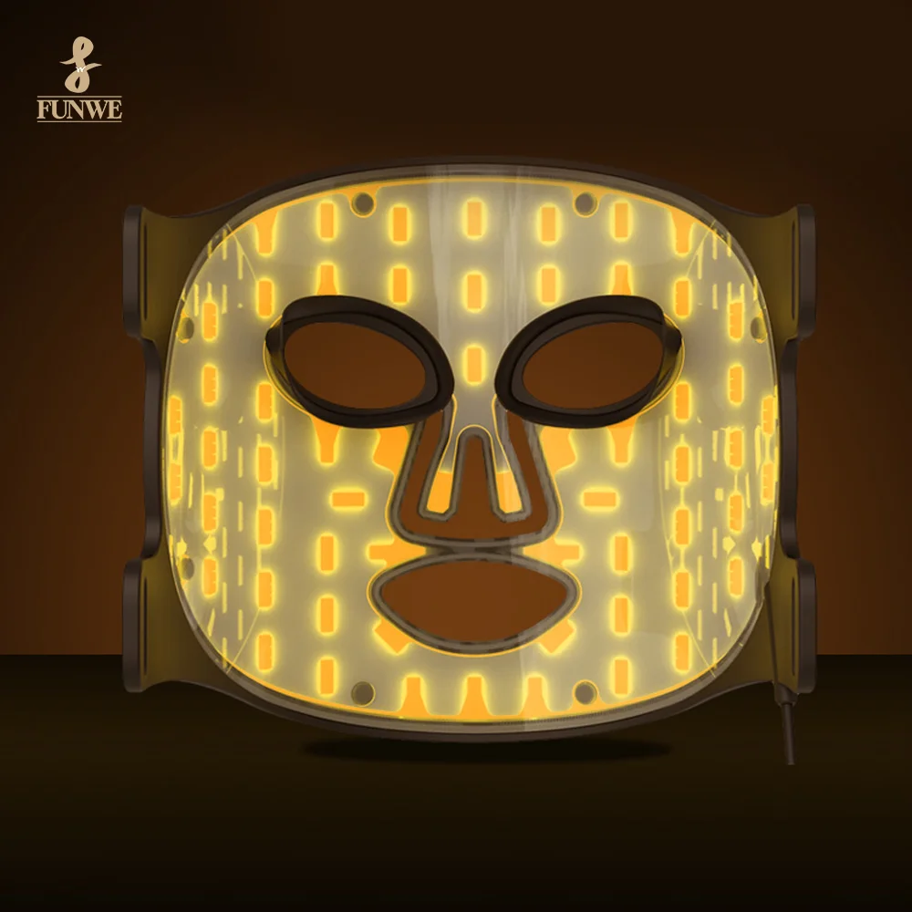 Customizable Fashion Beauty Care Tool Wireless Led Facial Light Therapy Mask Anti-Aging Silica Gel Led Facial Masks