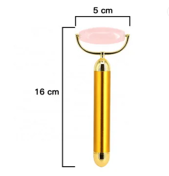 Hot sale products energy beauty bar electric 3 in 1 vibrating rose quartz roller massage tool beauty bar with magnetic box