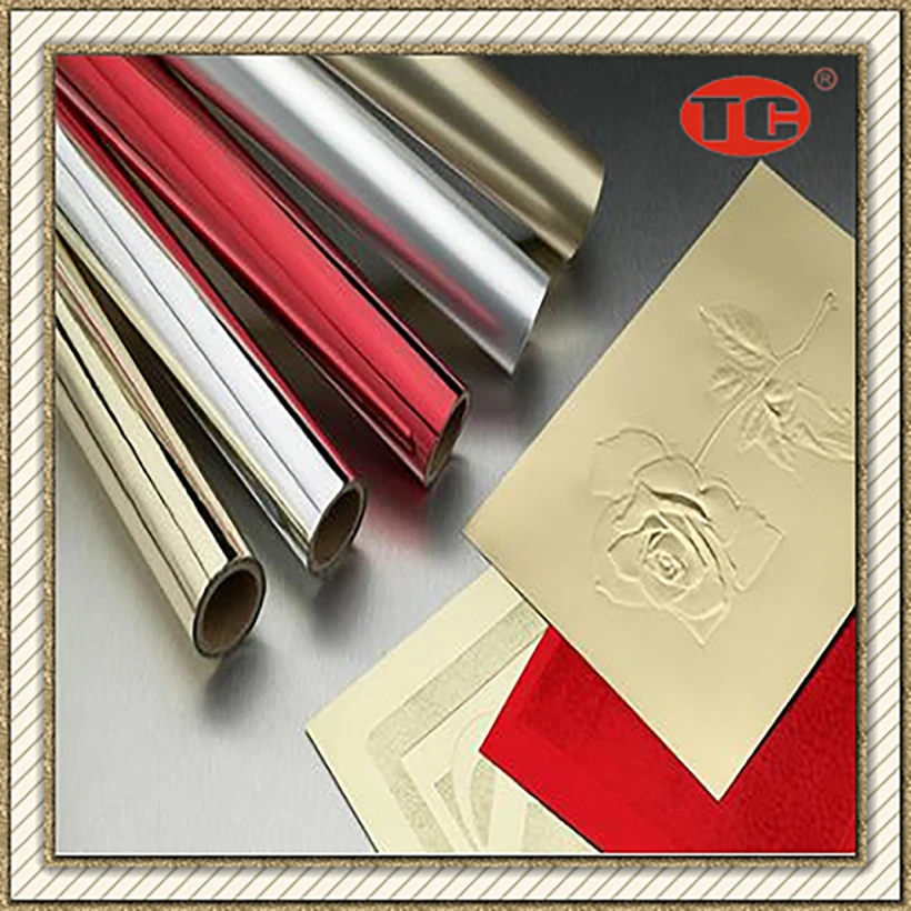 Hot Stamping Foil Heat Transfer Foil For Wedding Card silver Metallic Packing Paper Color Printing Material