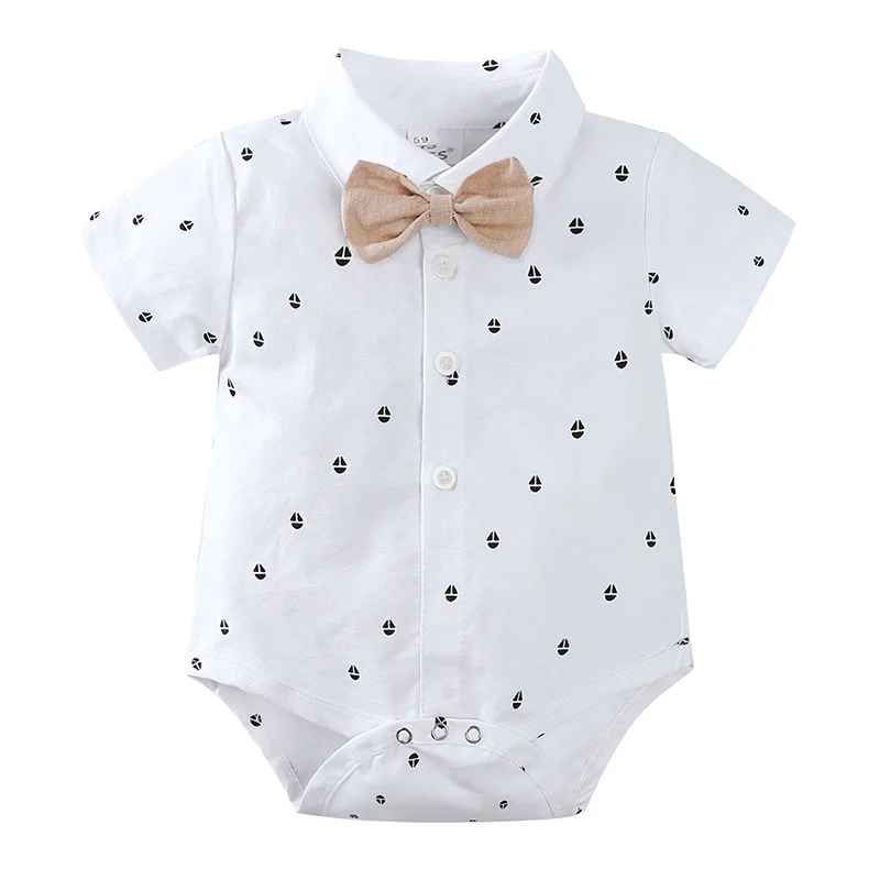 Ring Bearer Boy Baby Clothes with Hat 3 6 9 12 18 24 Months Toddlers Children Formal Clothes Summer Kids Wedding Clothing Sets