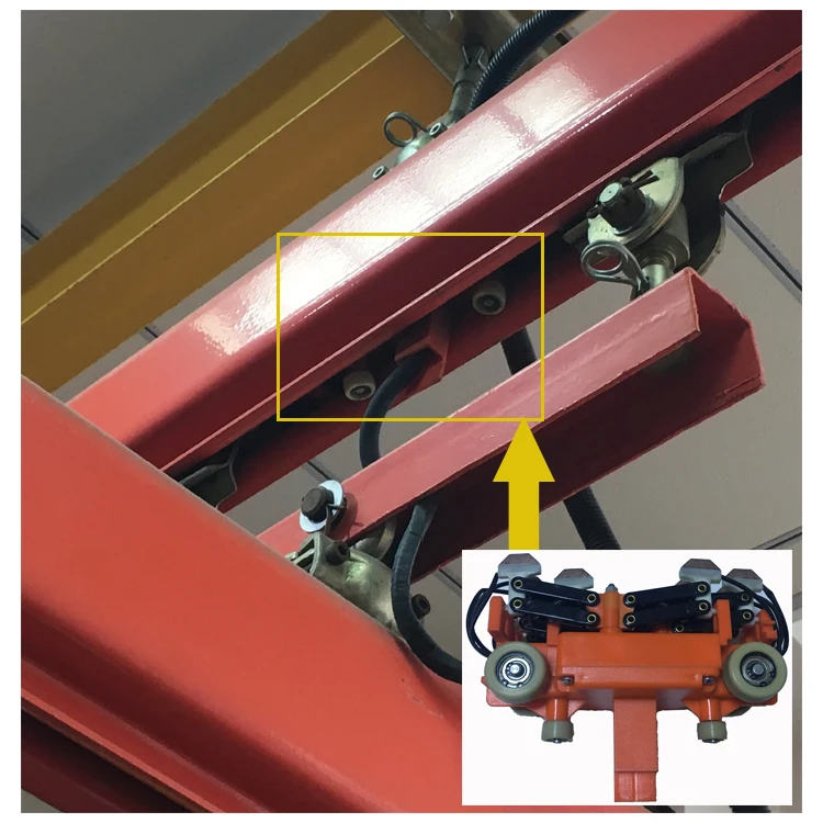 KBK crane system with built-in busbar and inside current collector