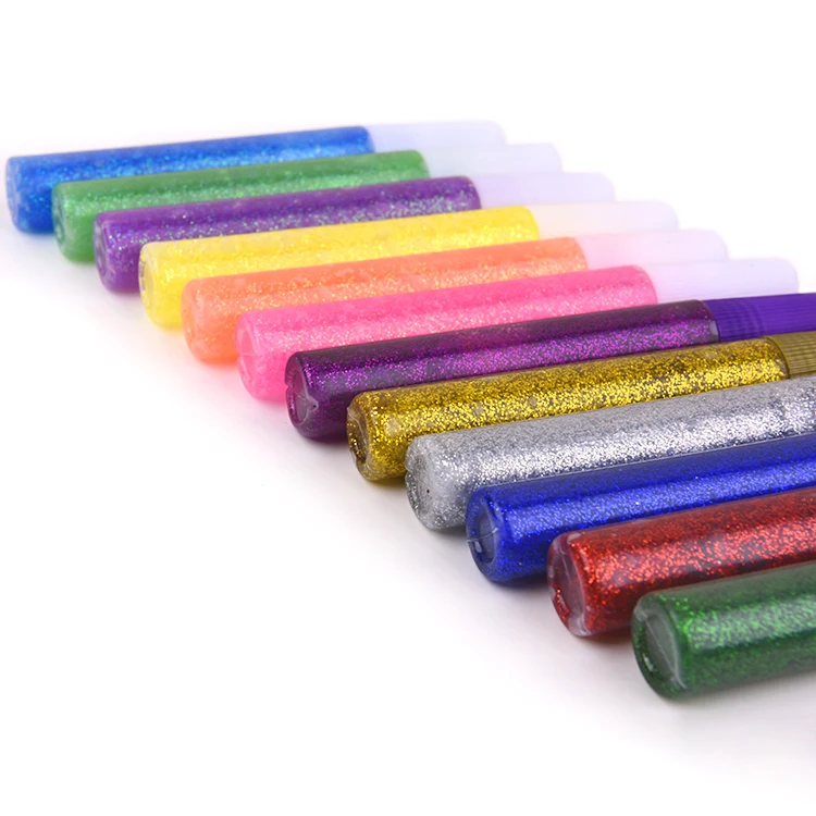 Good Quality Waterproof Festival Decoration 3d Glitter Glue Non Toxic Glitter Glue For Decorate Face
