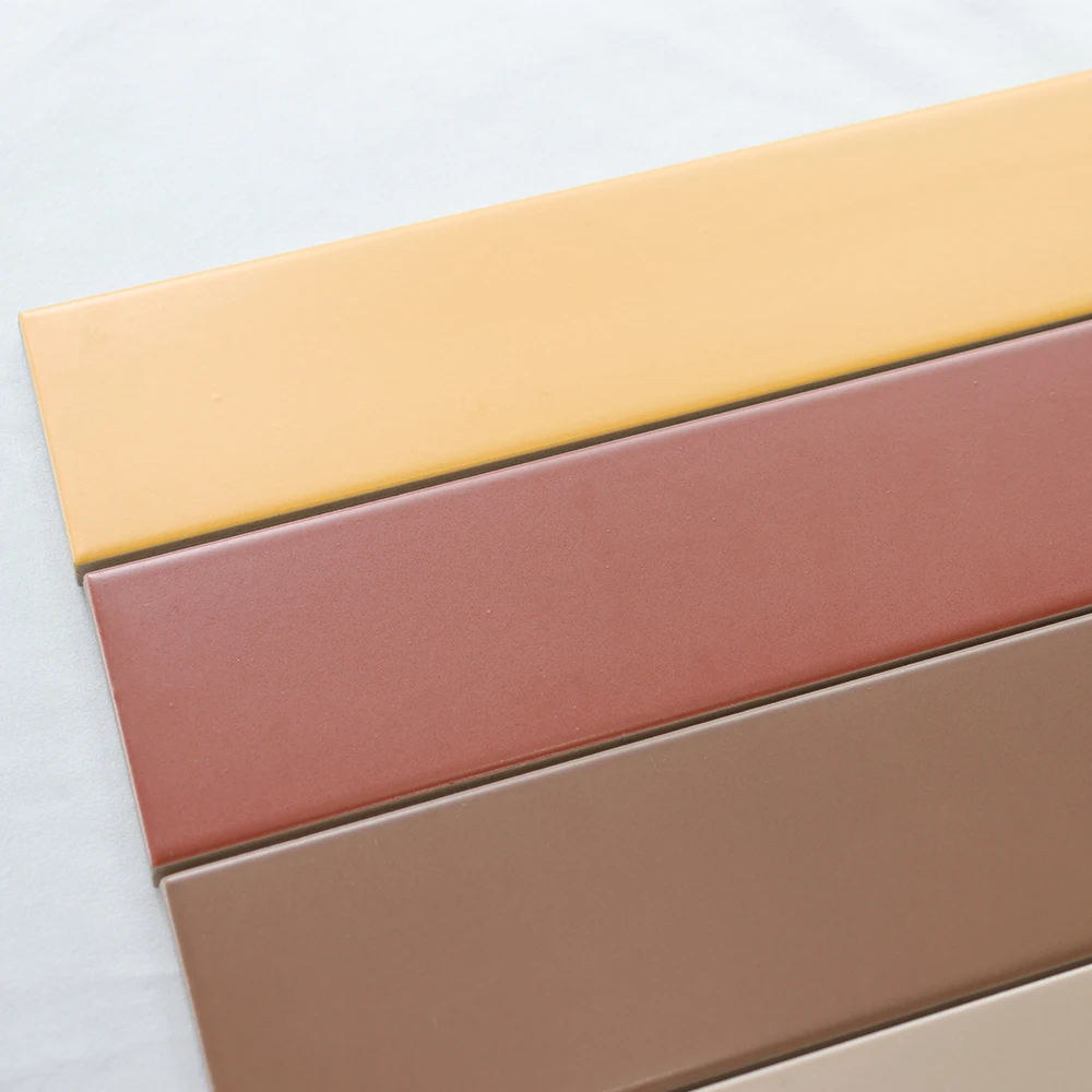 house decoration 75*300 mm / 3*12 inches colorful matte surface interior or exterior rustic subway wall tile