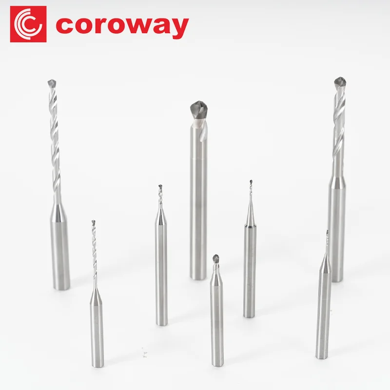 Solid PCD 120 Degrees Drill Bit for Milling Cutter on CFRP Aluminum Copper Ceramic Graphite Materials