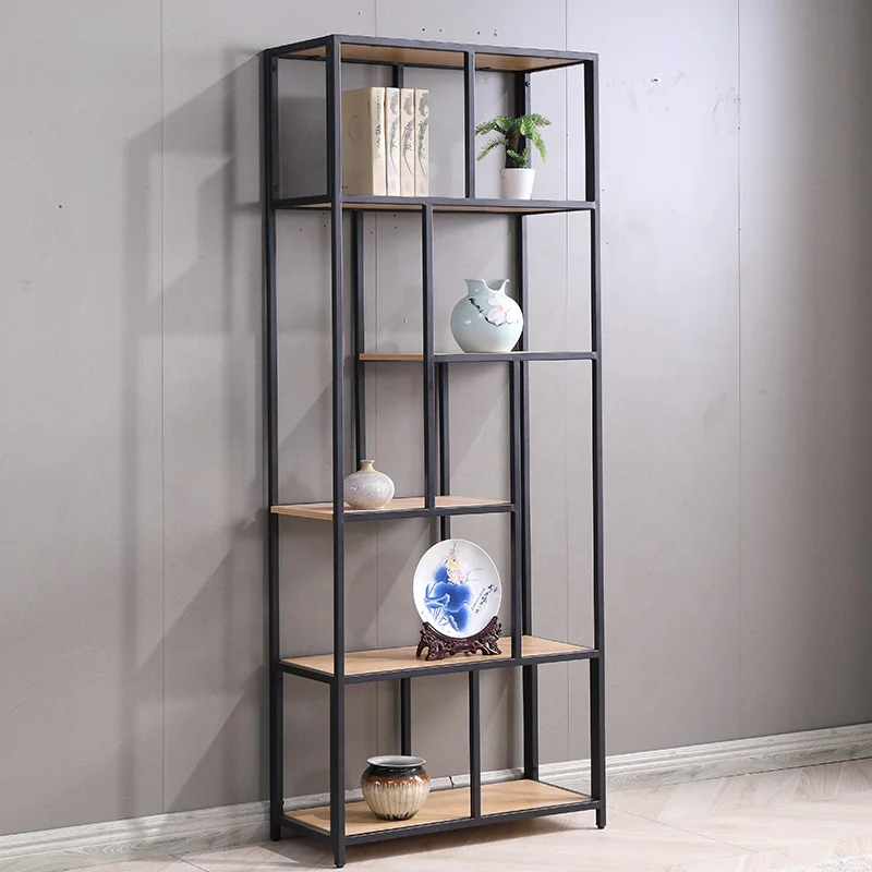 
office display bookshelf living room wine art tea display floor shelf office partition 