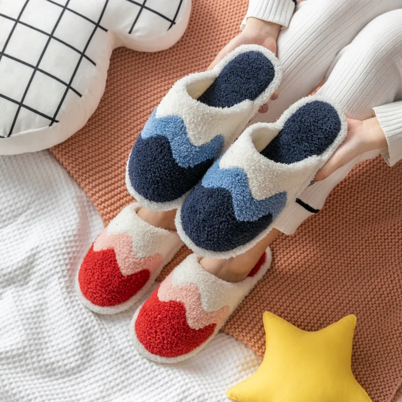 Female Warm Soft Indoor ladies Winter Fluffy Furry house slipper plush