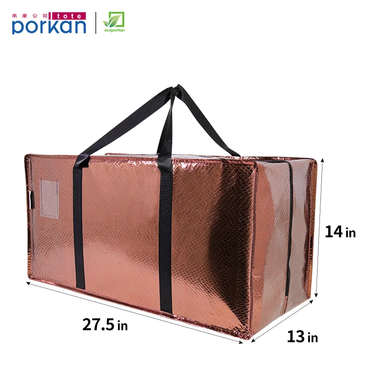 Wholesale Reusable Extra Large Moving Bags with Zipper - Waterproof Storage Bags for Clothes