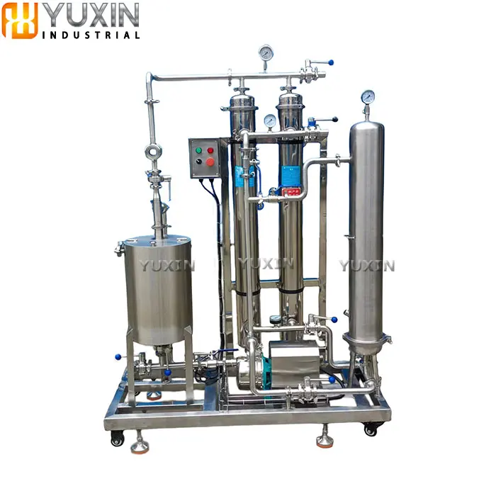 Juice cross flow liquid wine membrane microflitration filtering machine for clarify beverage liquid