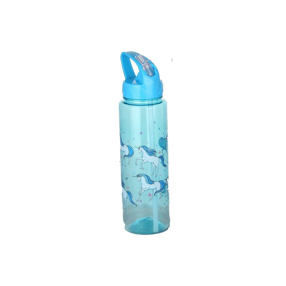 Smart design cartoon eco friendly promotion lemon pipette 750ml petg flip top novelty bicycle kids plastic water  bottle