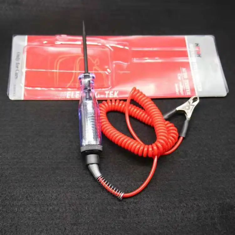 
Automotive Circuit Tester With Dual Color Led Indicator Lights And Hook Heavy Duty Logic Probe 
