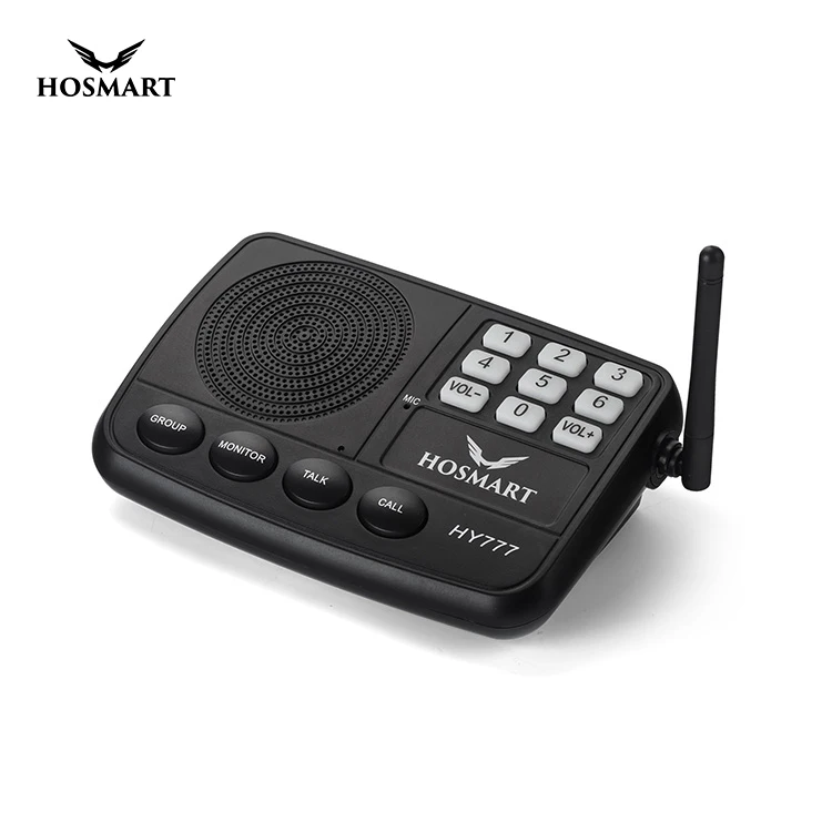 Hosmart Factory Price large range wireless home intercoms system outdoor indoor intercom