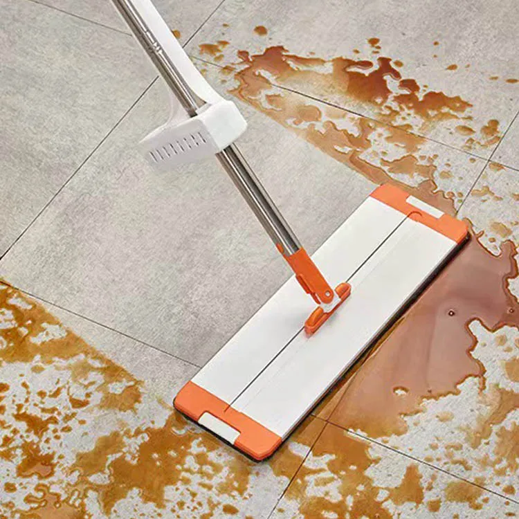 Household Hand Free 360 Degree Spin Microfiber Mops Cleaning Floor Manual Push Pull Squeeze