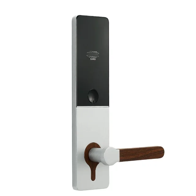 2019 New Arrival Aluminum125khz T5577 RFID Keycard Hotel Door Lock system electronic smart lock for hotels