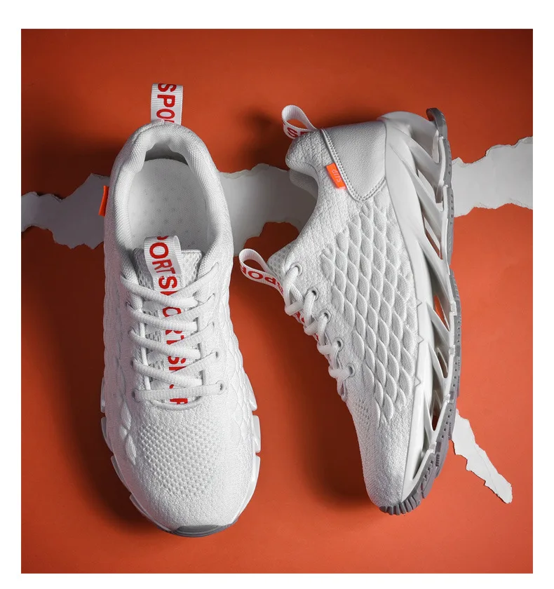 2022 factory direct sales men fly woven shoes net red trend fish scale net surface student sports running shoes sneaker stock