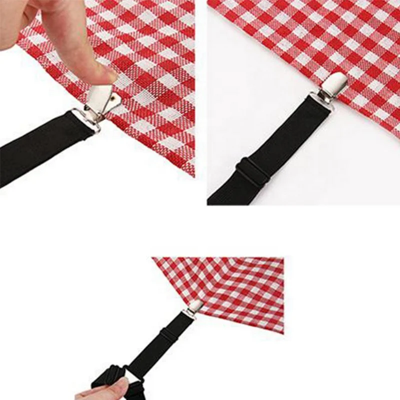 Bed Sheet Holder Straps Clip Corner Bands Suspenders For Flat Or Fitted Sheets Multi Colors Bedsheet Holders