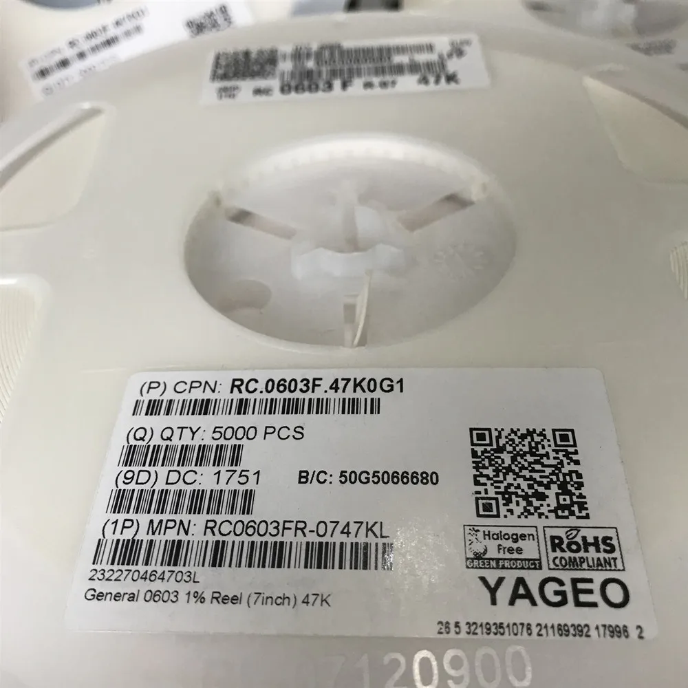  Rc0603fr-0747kl резистор SMD 47K OHM 1% 1/10W