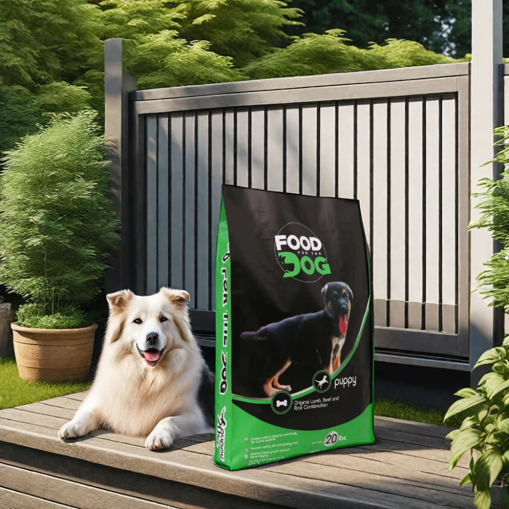 Custom Dog Food Bag 20lb Hot Factory OEM Recyclable Pet Food Bags PP Woven Moisture Proof Food Grade Animal Feed Packaging Bag