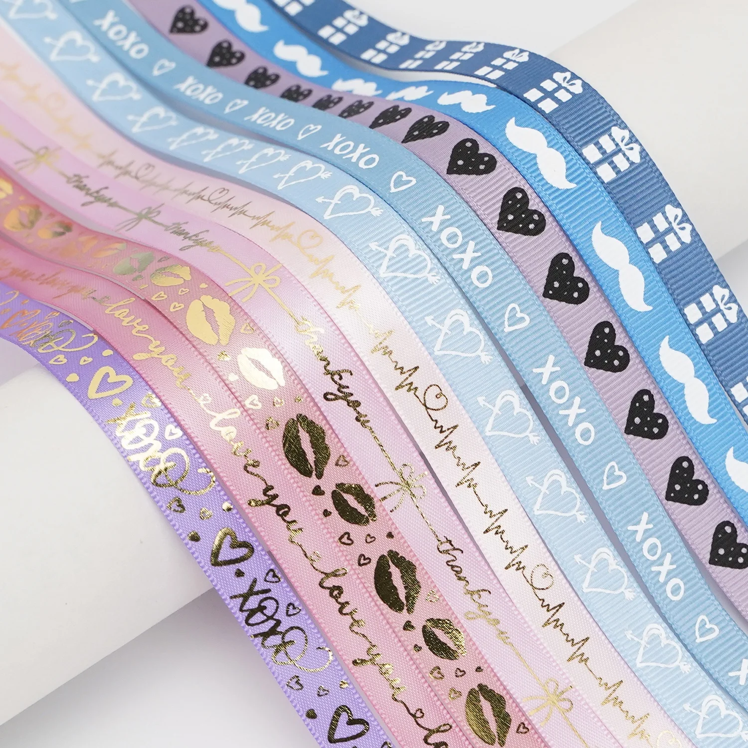 Midi Factory Wholesale Price Ribbons Yards Roll Customized DIY Wreaths Gift Party Decoration Personalized Ribbons For Wedding