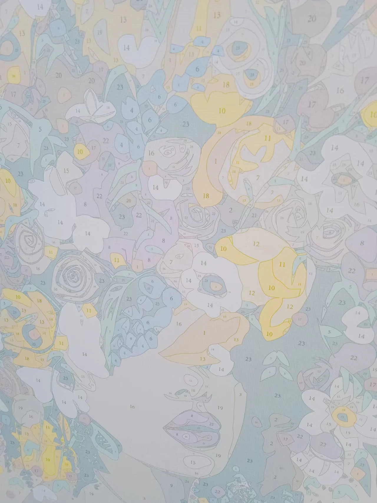 Wholesale beautiful  Painting by Numbers Frame Custom Home Decoration Portrait Oil Painting DIY Canvas Painting by Numbers