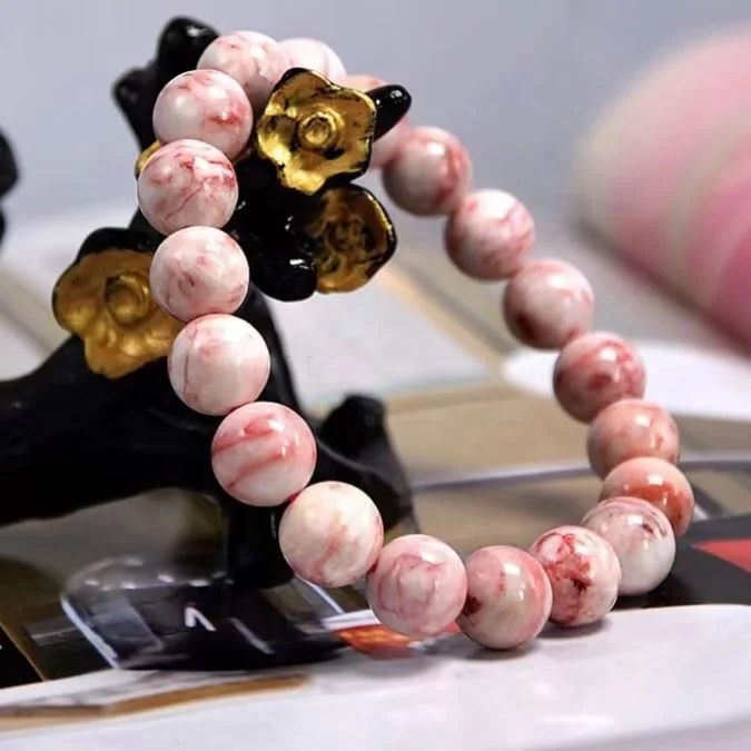 2023 New Fashion Jewelry Stainless Steel Charm Macrame Natural Volcanic Rock Birth Stone Hand Bead Bracelet