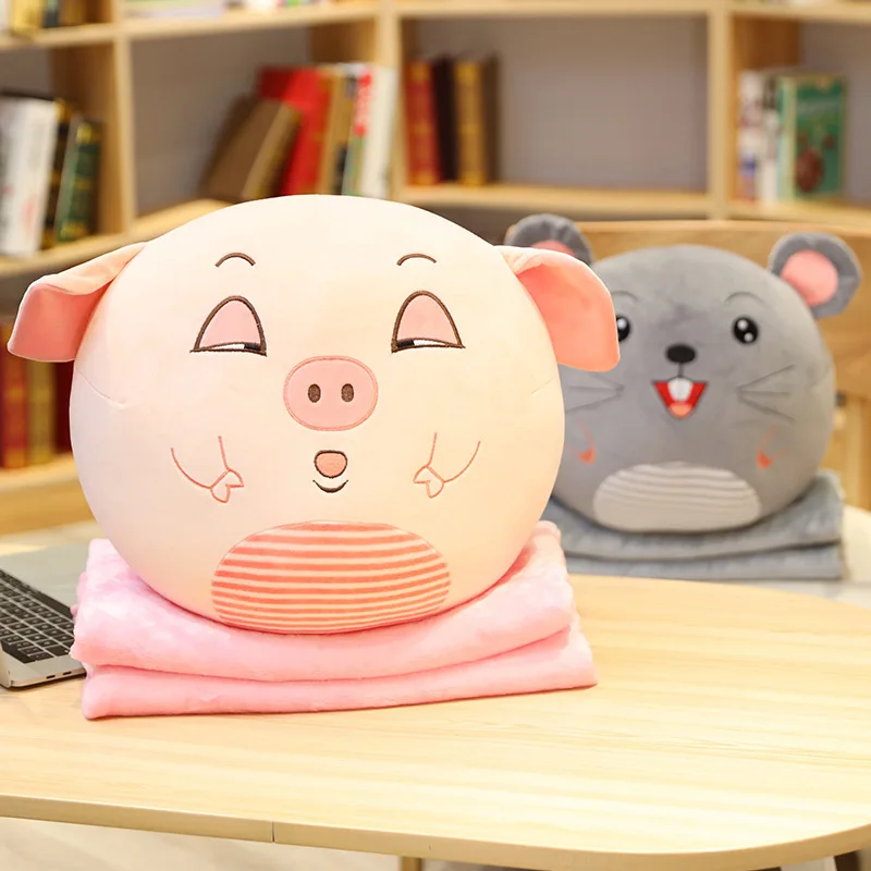 New Design Plush Toys Bear Dinosaur Pig Mouse Stuffed Animals 16 Inch Pillow