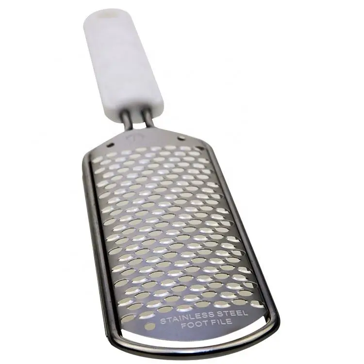 Hot Sale Cheap Plastic Handle Sanding Paper Foot File Professional Pedicure Foot Grater glass Foot File for peeling dead skin