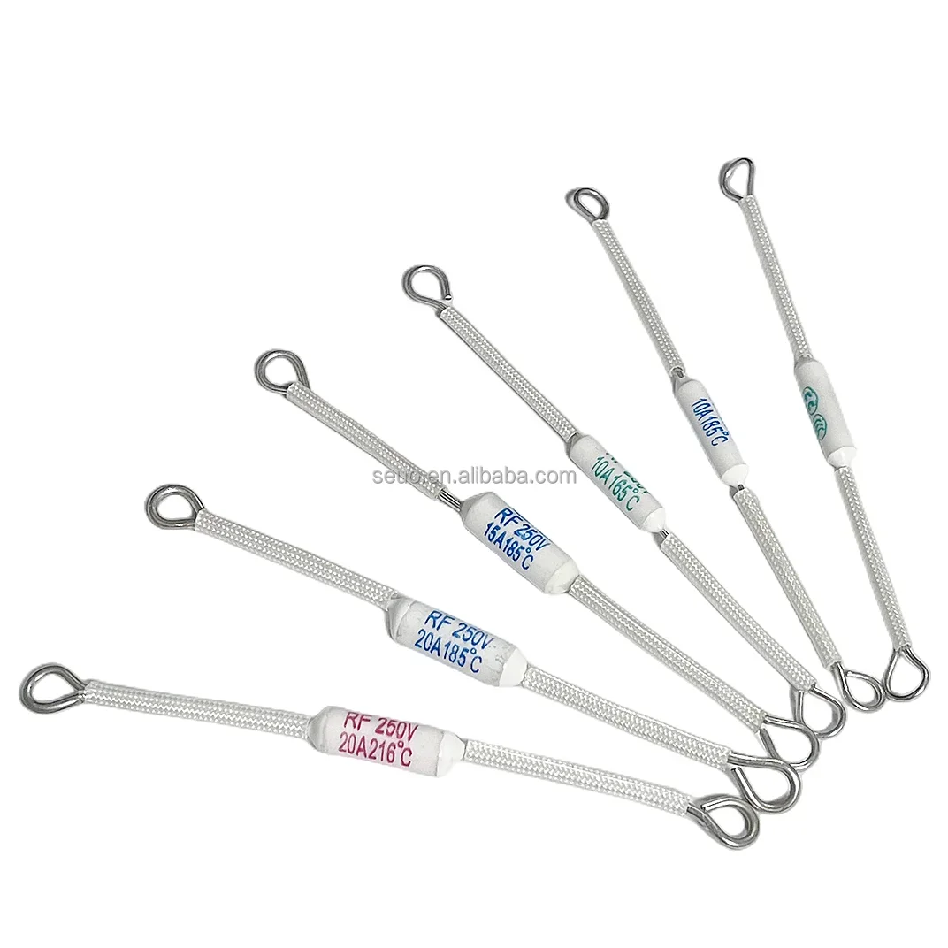 Factory direct fuse 10A 165c 9cm 15A 185c 9CM 20A 185C 9CM Metal thermal fuse RF thermal fuse