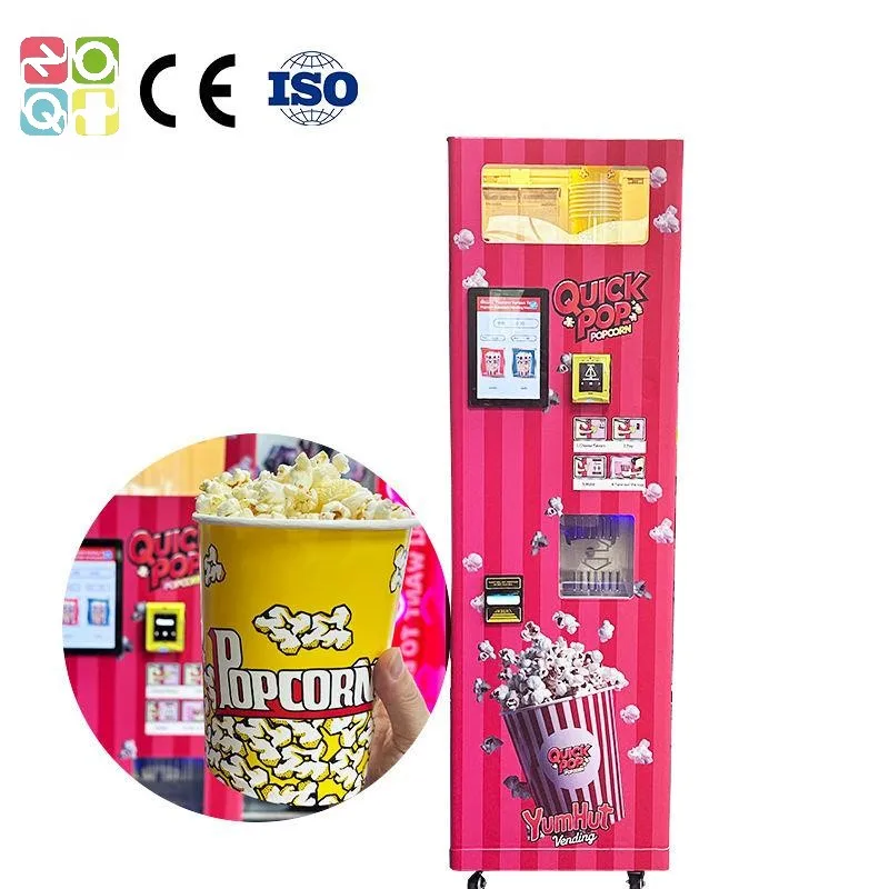 Commercial Professional Credit Card Automatic Popcorn Vending Machine Mini Snack Food Pop Corn Popcorn Vending Machine