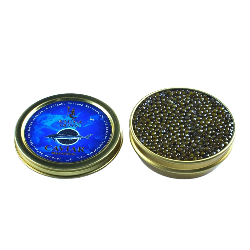 Factory direct sale high quality 100g KalugaQueen High Grade Hybrid Sturgeon Caviar
