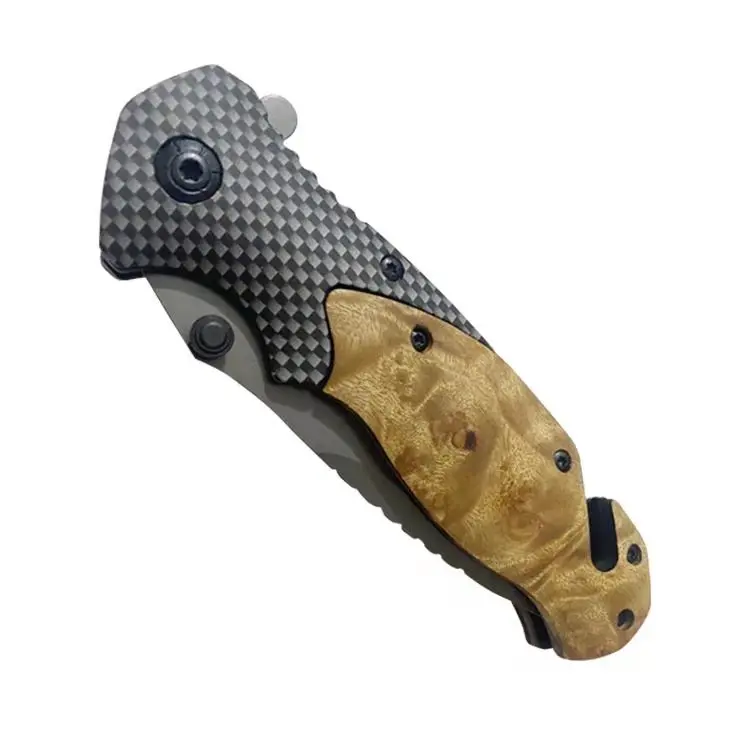 
 Самый продаваемый высококачественный складной карманный нож sharp X50 с деревянной ручкой со стеклом и ремнем  