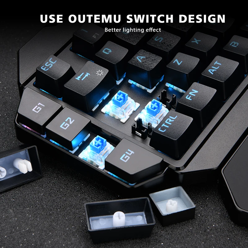 Лидер продаж на Amazon проводная мини-клавиатура с подсветкой для телефона и